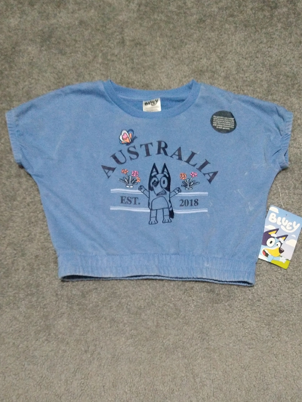 Girls Bluey Australia Top - New